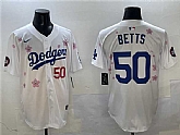 Men's Los Angeles Dodgers #50 Mookie Betts White 2025 Tokyo Series Limited Stitched Jersey,baseball caps,new era cap wholesale,wholesale hats